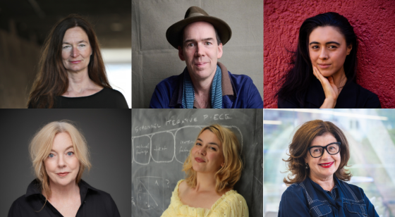 Headshot composite of all six speakers